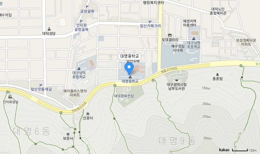 학교 찾아오시는 길 지도